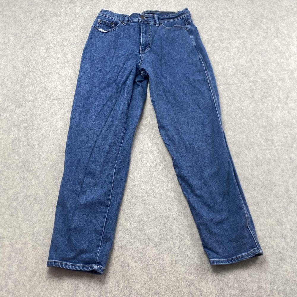 Bill Blass Jeans Womens 10P (28x25) Blue Medium Wash High Rise Straight Stretch